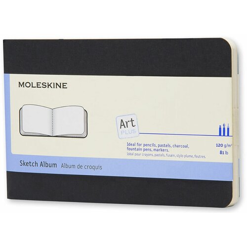 Блокнот MOLESKINE Art Cahier, 88стр, черный [artska2]