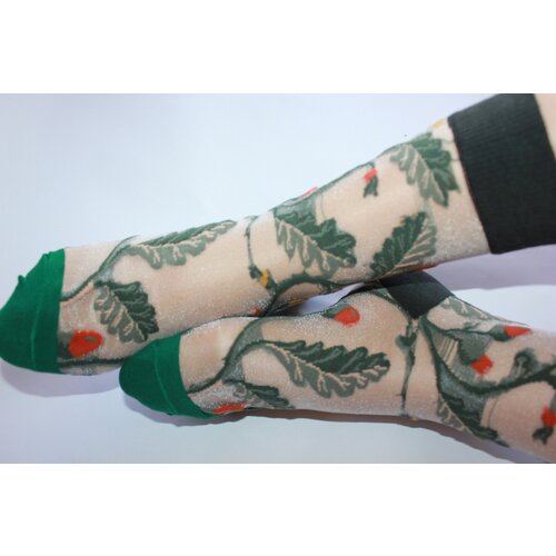 Носки Frida, размер 35-41, зеленый, коралловый, золотой носки frida размер 35 44 коралловый