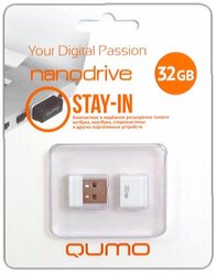 USB- накопитель Qumo 32GB, USB 2.0 (белый)