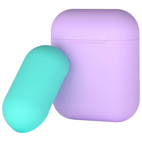фото Чехол Deppa для AirPods двухцветный lavender/mint