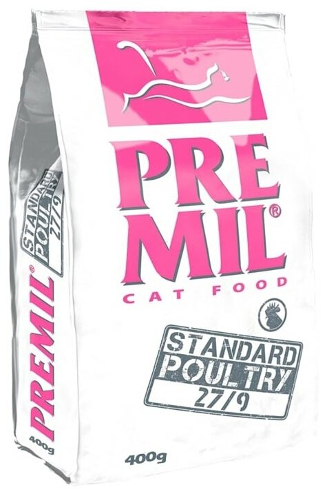 Сухой корм PREMIL Standard Poultry для кошек всех возрастов, в том числе для стерилизованных кошек и кастрированных котов, с курицей, 400 гр - фотография № 5