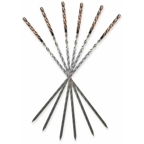 Набор шампуров с кованной ручкой 