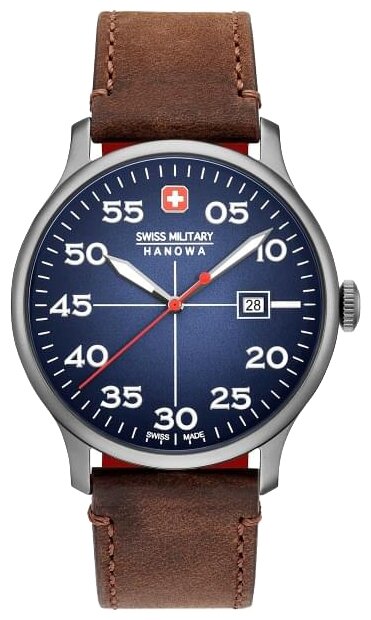 Наручные часы Swiss Military Hanowa, серый, серебряный