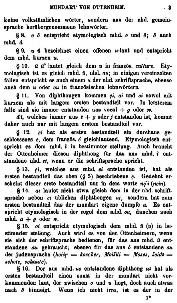 Grammatische Darstellung Der Mundart Des Dorfes Ottenheim, Lautlehre - фото №4