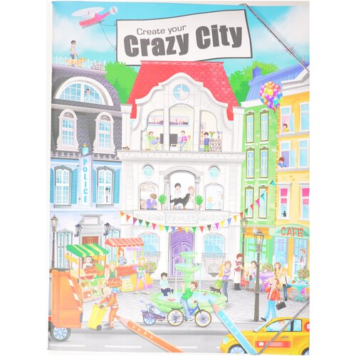 Альбом для раскрашивания C наклейками CREATE YOUR CRAZY CITY