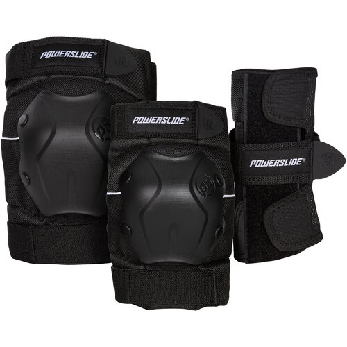 Комплект защиты Powerslide, Standard Men Tri-Pack, S, black, 3 шт. защита запястий защита колена комплект защиты powerslide aly dual set 920067 l черный