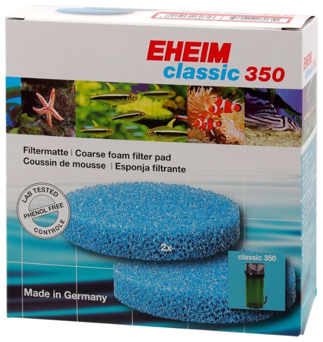 Eheim картридж Coarse foam filter pad для Eheim classic 350 (комплект: 2 шт.)