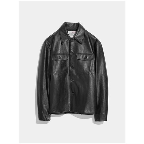  куртка-рубашка Birthdaysuit, силуэт свободный, карманы, подкладка, размер L, черный