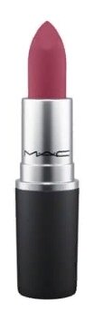 MAC помада для губ Powder Kiss Lipstick увлажняющая матовая, оттенок burning love