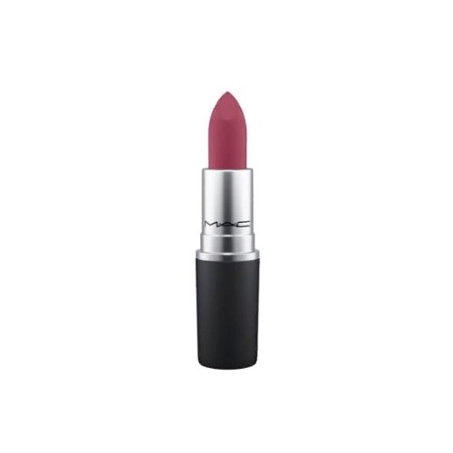 MAC помада для губ Powder Kiss Lipstick увлажняющая матовая, оттенок burning love