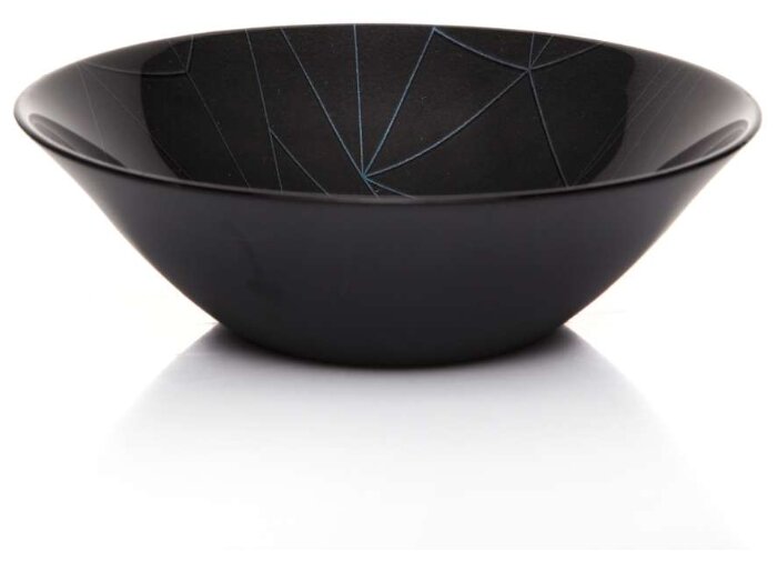 фото Салатник «Линеа Блэк», 450 мл, d=16,2 см, упрочнённый, цвет чёрный