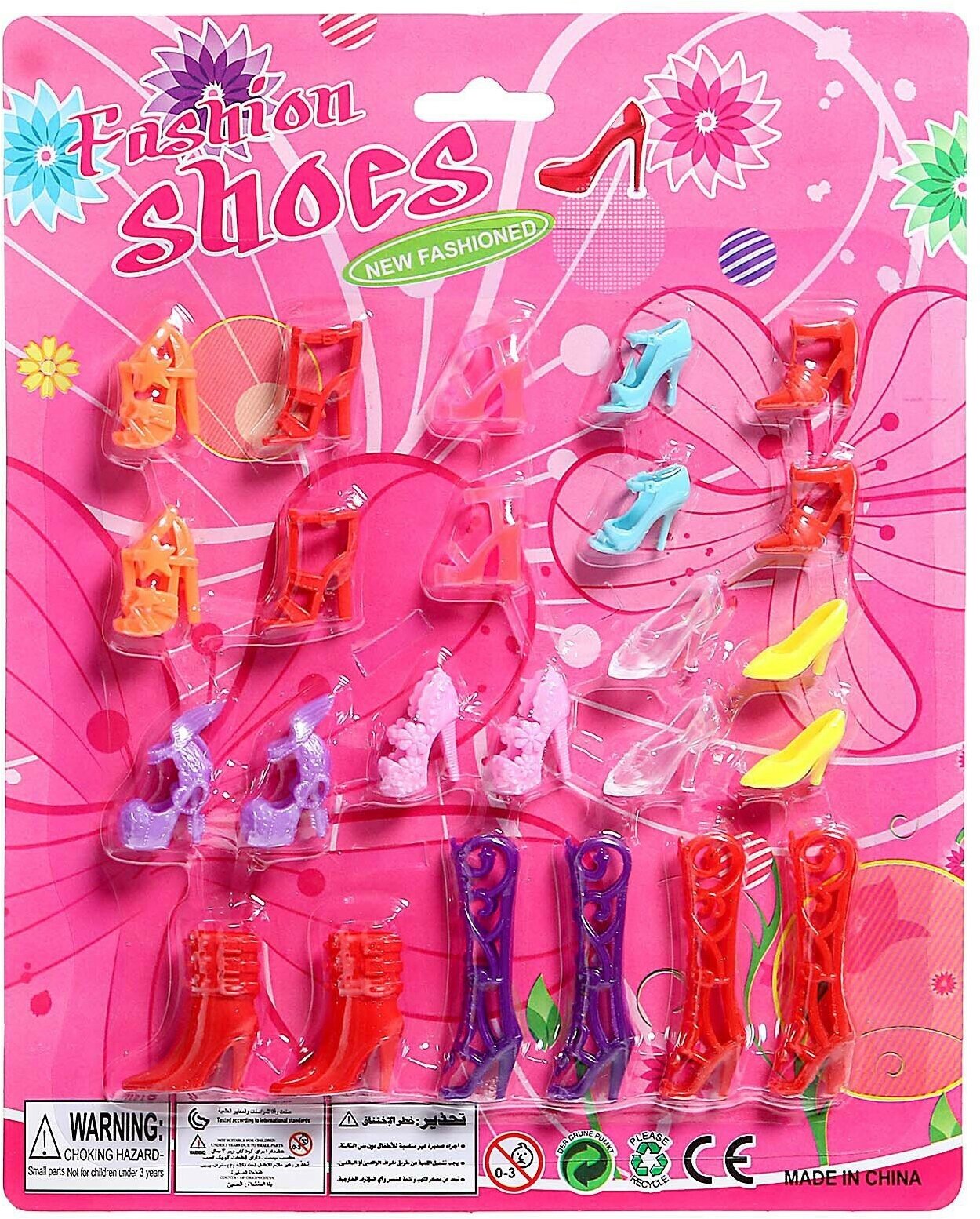 Набор обуви для кукол Барби 12 пар для детей от 3 лет