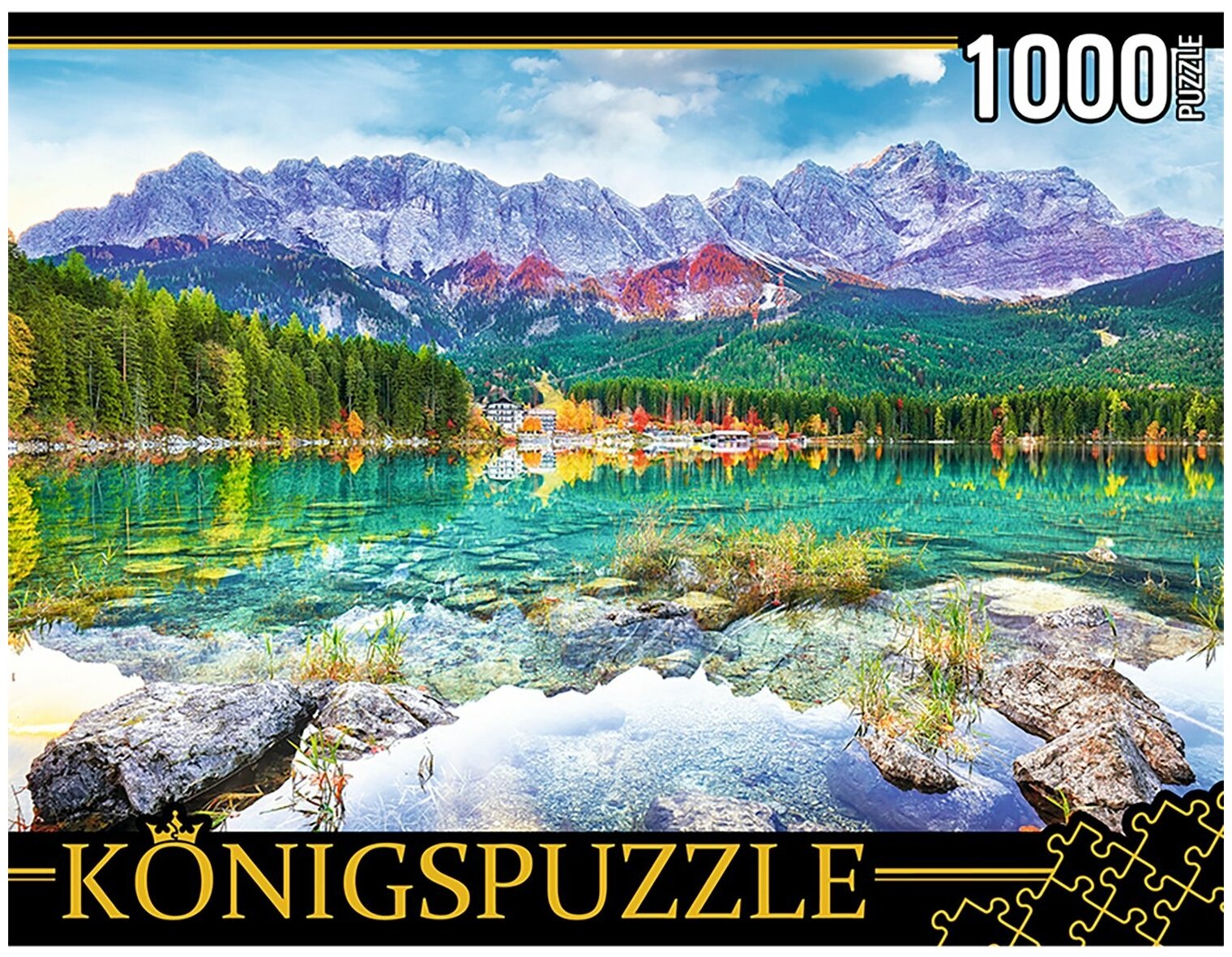 Пазлы Рыжий кот Konigspuzzle, 1000 деталей, Германия, Озеро Айбзее (ГИK1000-0639)