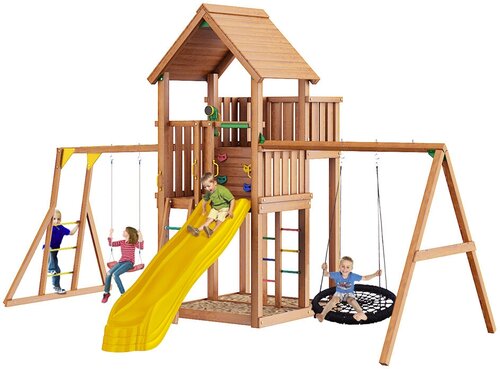 Детский игровой комплекс Jungle Palace JP8 для дачи из дерева