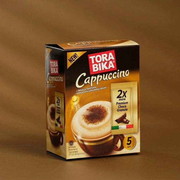 Быстрорастворимый капучино ToraBika с шоколадной крошкой (25 г х 5шт)(5 шт.)