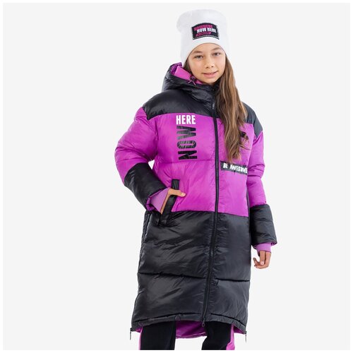 фото Куртка для девочек kapika fjgck03-99 черный, размер 164
