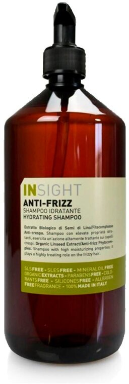 Шампунь для дисциплины непослушных и вьющихся волос INSIGHT ANTI-FRIZZ Hydrating Shampoo, 900 мл