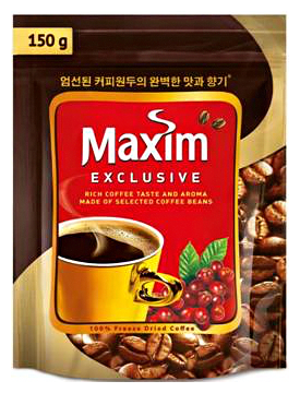 Кофе растворимый Maxim Exclusive сублимированный, пакет, 150 г - фотография № 1