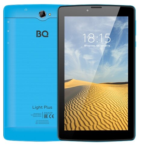 Планшет BQ 7038G Light Plus, 2 ГБ/16 ГБ, Wi-Fi + Cellular, голубой