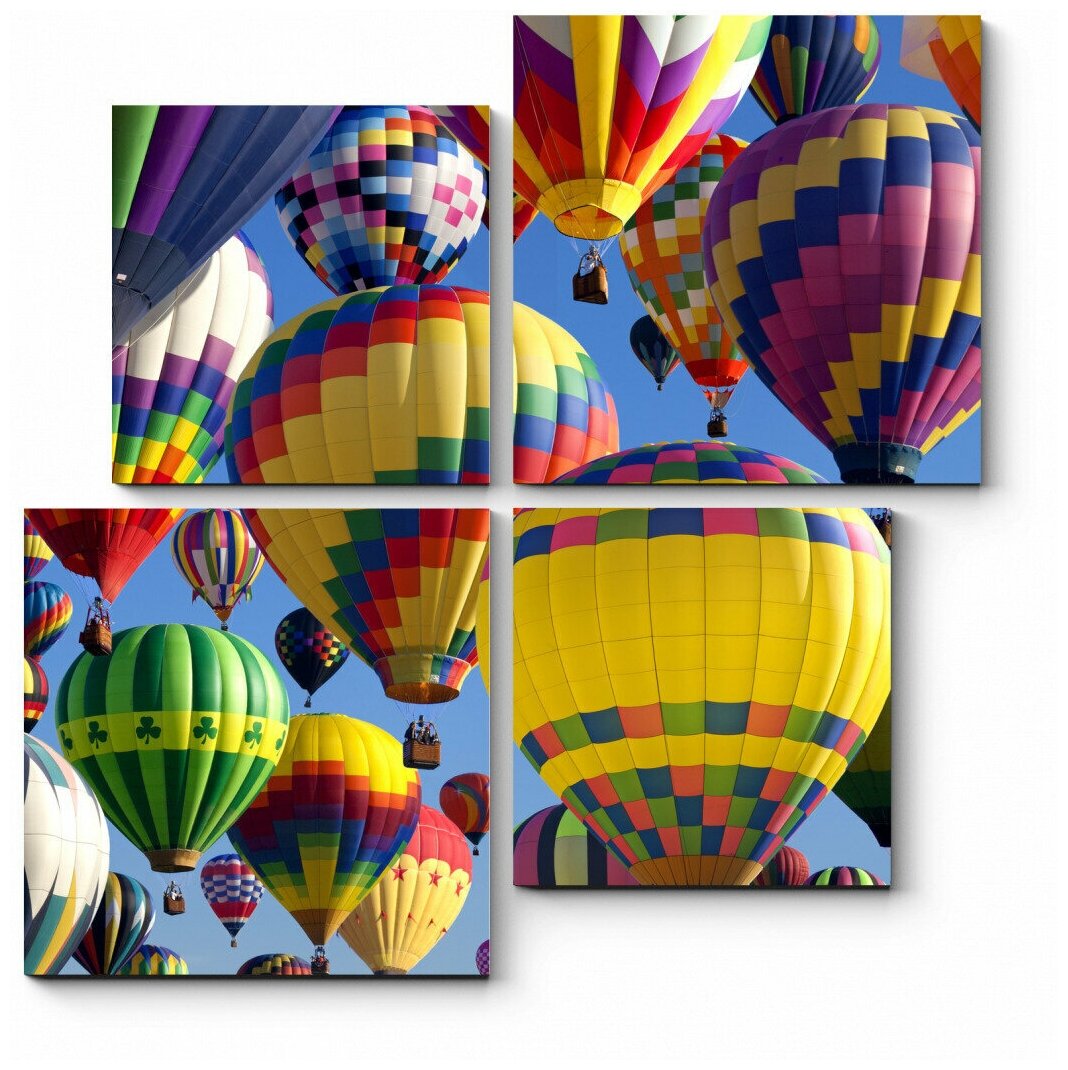Модульная картина Фестиваль воздушных шаров, Нью Джерси 60x60