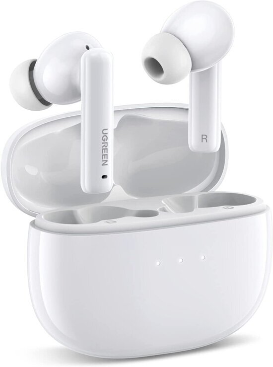 Наушники и гарнитура UGREEN Bluetooth Наушники UGREEN WS106-90206 HiTune T3 Active Noise-Cancelling Wireless Earbuds White