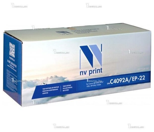 Картридж NV Print C4092A/EP-22 для HP и Canon, 2500 стр, черный NV-Print - фото №11