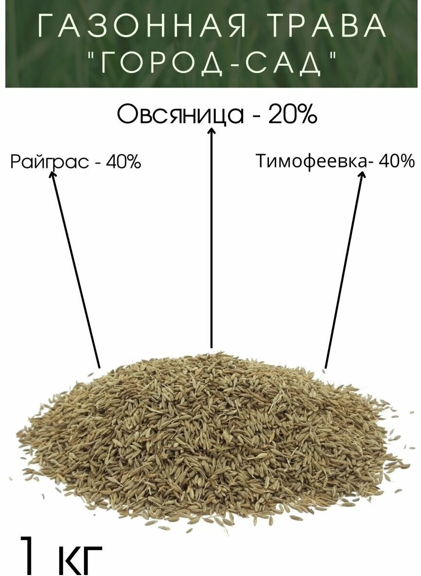 Газонная трава "Город-сад" 1 кг.