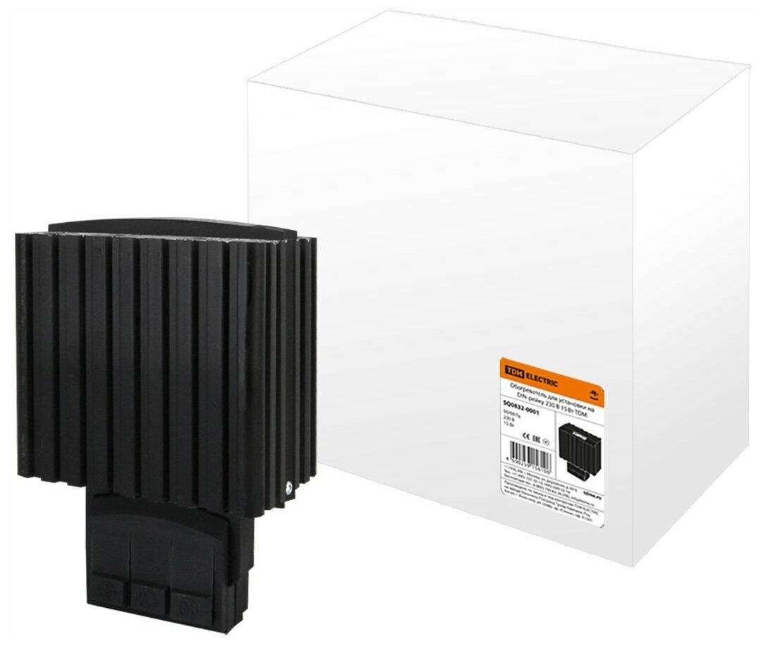 Система контроля микроклимата TDM Обогреватель для установки на DIN-рейку 230В 15Вт TDM SQ0832-0001