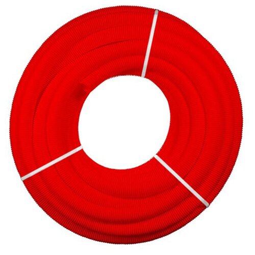Шланг гофрированный Orio, 30 м, диаметр 25 мм, красный