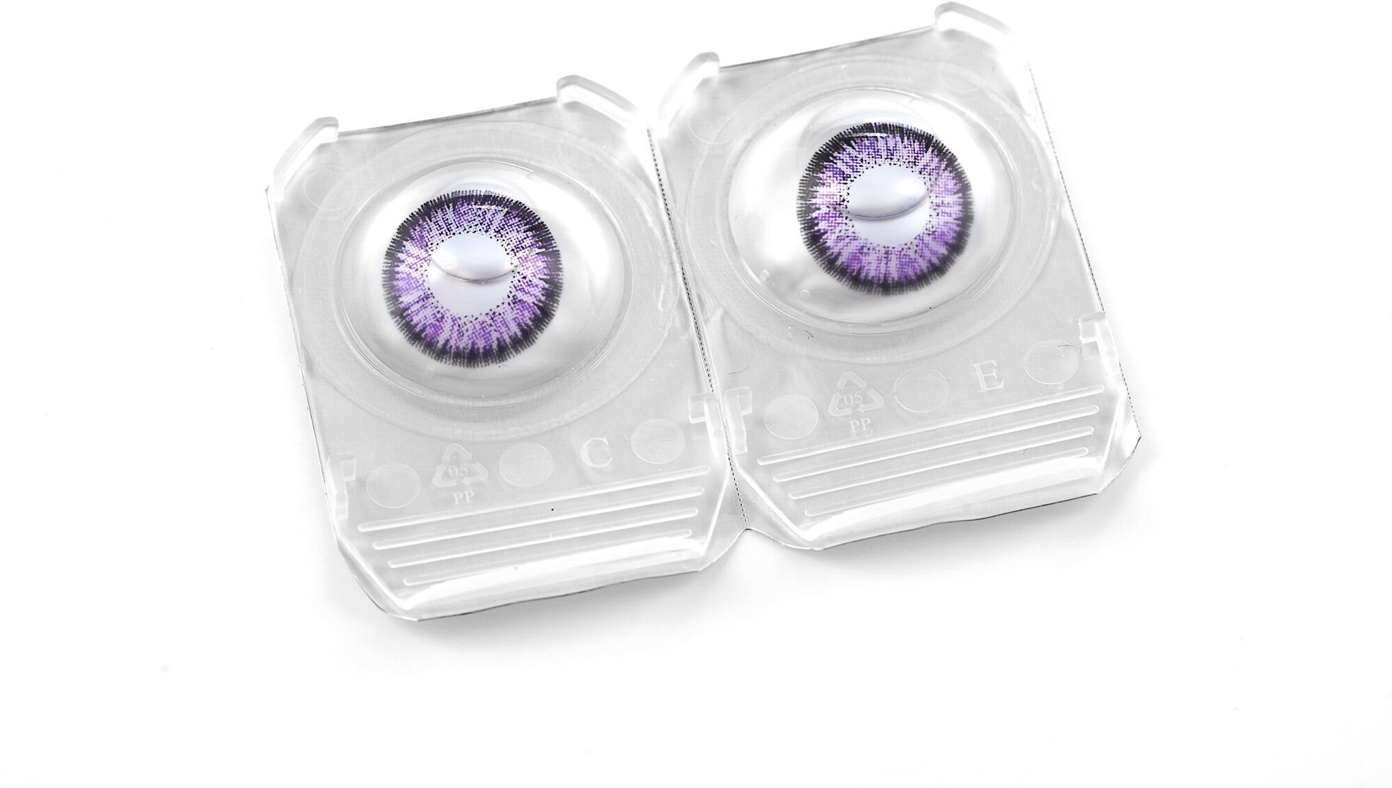 Цветные контактные линзы OKVision Fusion 3 месяца, -8.50 8.6, Violet 2, 2 шт.
