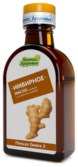 Льняное масло с экстрактом имбиря "Имбирное" "Компас здоровья", 200 мл