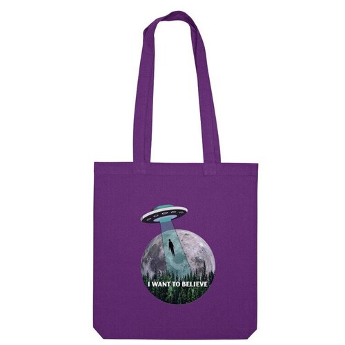 фото Сумка шоппер us basic, фиолетовый