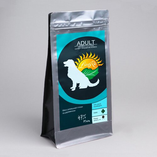 LiveRA для cобак Adult мясо домашней птицы по-деревенски 7 кг