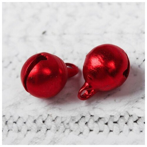 Бубенчики для рукоделия набор 20 шт размер 1 шт 1 см цвет красный 277₽