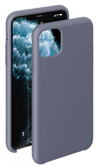 Накладка силикон Deppa Liquid Silicone Case для Apple iPhone 11 Pro , серо-лавандовый, арт.87477