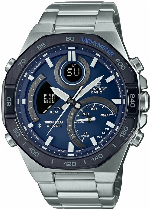 Наручные часы CASIO Edifice ECB-950DB-2A, синий, серебряный