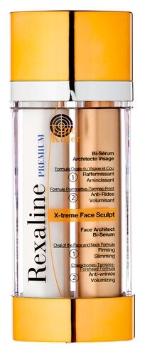 Rexaline Killer X-Treme Face Sculpt Bi-Serum Би-сыворотка против морщин и для ремоделирования овала лица, 15 мл, 2 шт.