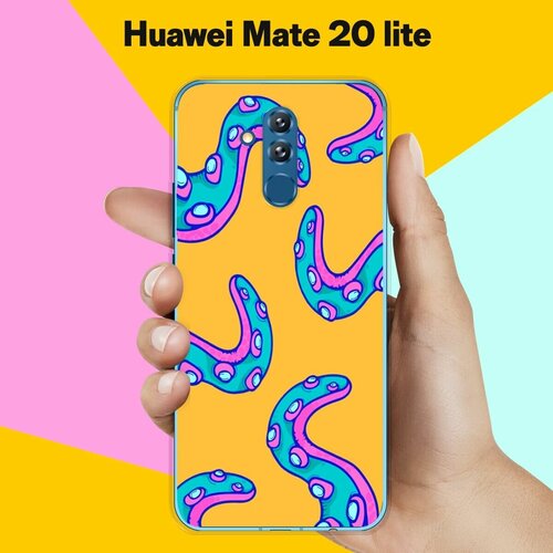 Силиконовый чехол на Huawei Mate 20 lite Осьминог / для Хуавей Мейт 20 Лайт силиконовый чехол на huawei mate 20 lite ракурсы корги для хуавей мейт 20 лайт