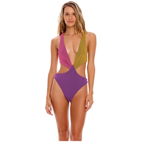Купальник трикини AGUA BENDITA Malibu Vini фиолетовый Размер M 21410₽