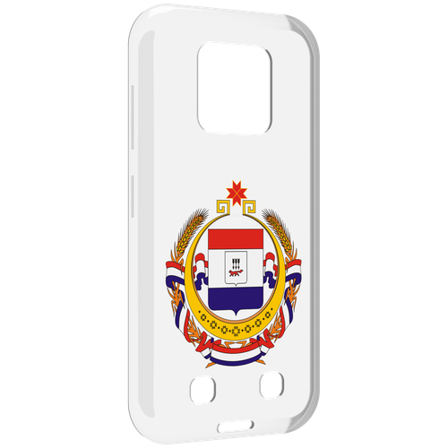 Чехол MyPads герб-мордовия-саранск для Oukitel WP18 задняя-панель-накладка-бампер