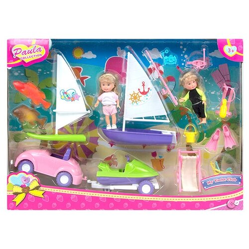 Игровой набор M&C Toy Centre Paula На пляж, 10 см, MC23302