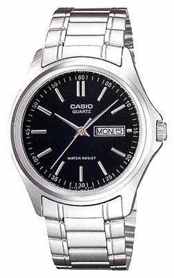 Наручные часы CASIO Collection MTP-1239D-1A, серебряный, черный