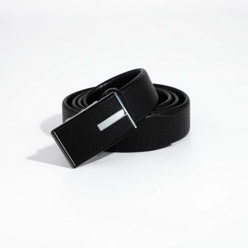 фото Ремень сима-ленд, размер 110, черный сима-лэнд