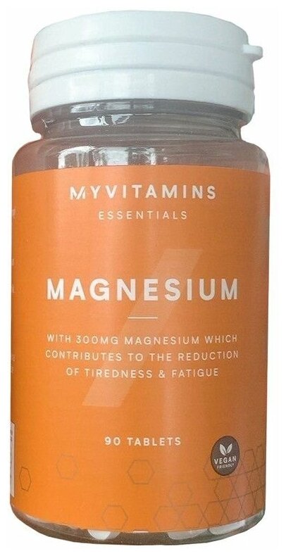 Магний 300мг Myprotein 90 таблеток / Для сердца суставов нервной системы мышц костей мозга