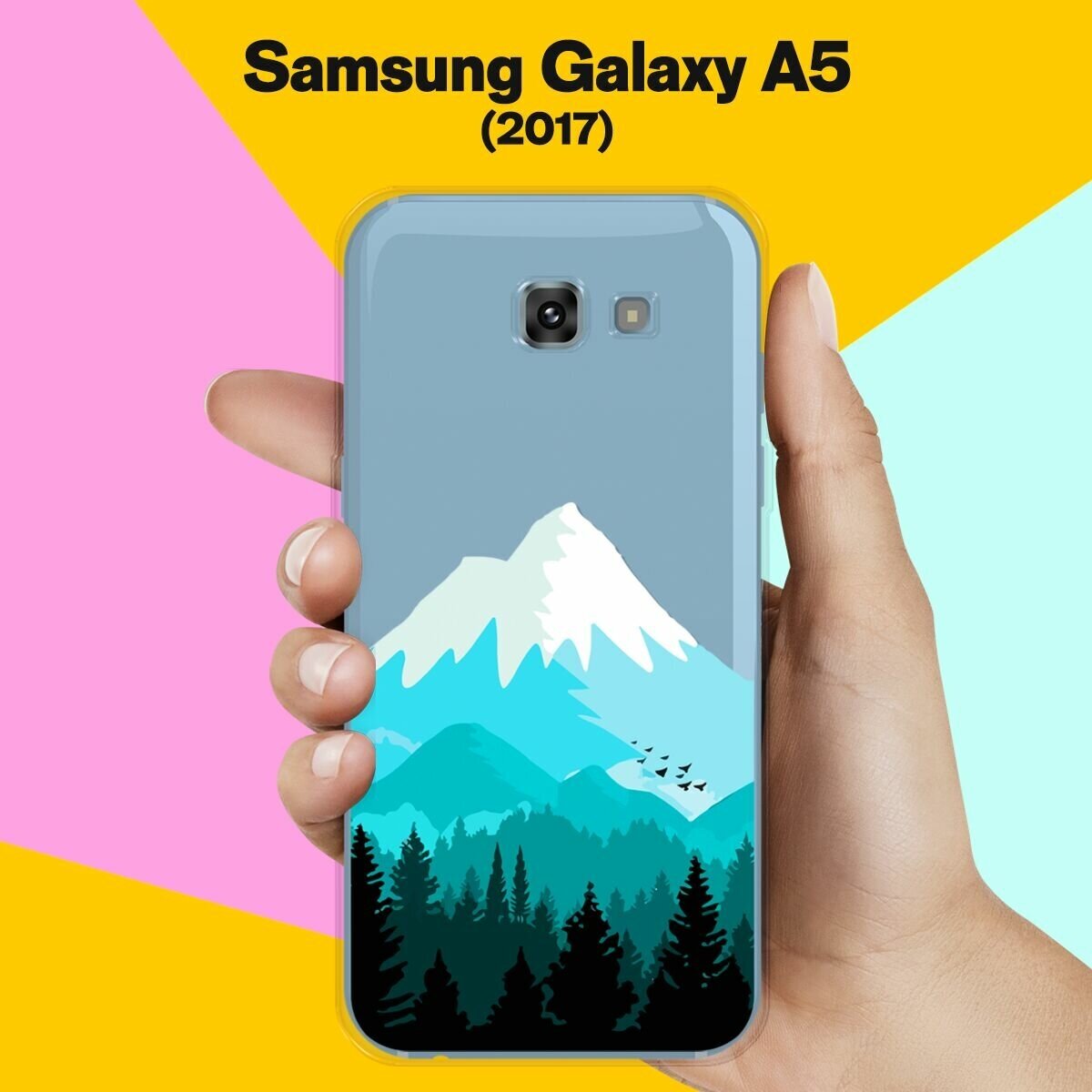 Силиконовый чехол на Samsung Galaxy A5 (2017) Снежная гора / для Самсунг Галакси А5 2017