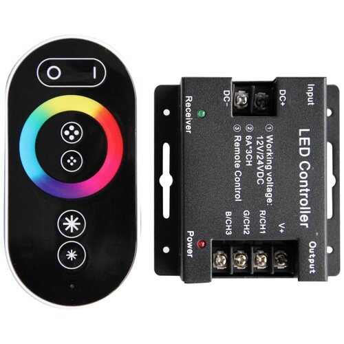 ShopLEDs Сенсорный RGB-контроллер SL-Touch (18A, 12/24V, 216/432W) zigbee контроллер gledopto 12 24v 5 in 1 для любых лент