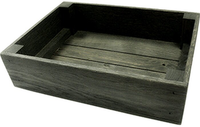 Ящик для подачи прямоугольный с бортом дуб 35х25 см PPwood 4090903