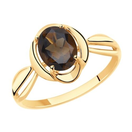 фото Diamant кольцо из золота с раухтопазом 51-310-00170-3, размер 17