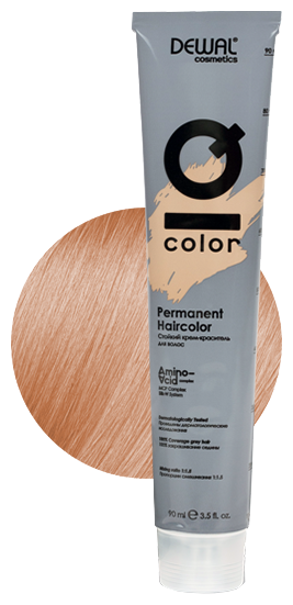 Dewal Cosmetics Краситель перманентный IQ COLOR, 10.84 Extra light beige copper blonde