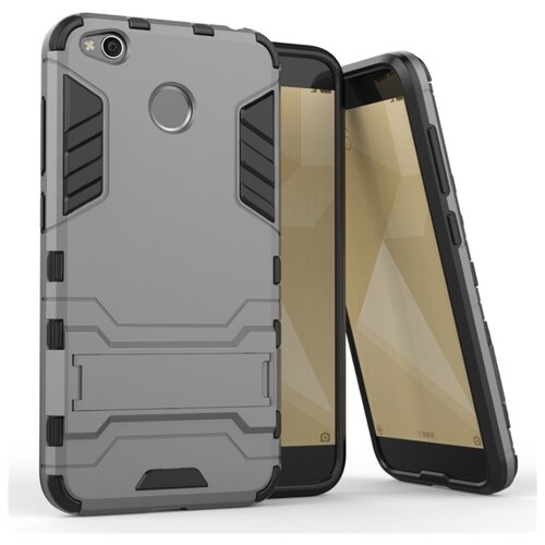 фото Чехол mypads для xiaomi redmi 4x противоударный усиленный ударопрочный серый